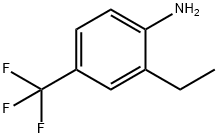 Benzenamine, 2-ethyl-4-(trifluoromethyl)- Structure