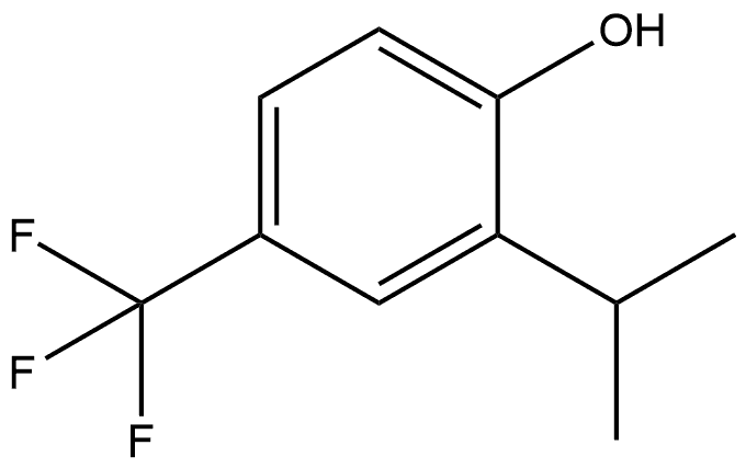 2-(1-Methylethyl)-4-(trifluoromethyl)phenol Structure