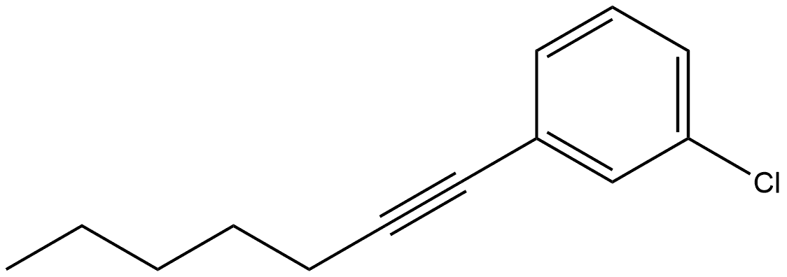 1-Chloro-3-(1-heptyn-1-yl)benzene Structure