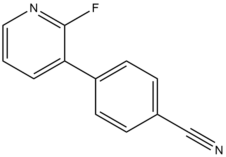 4-(2-Fluoro-3-pyridinyl)benzonitrile Structure