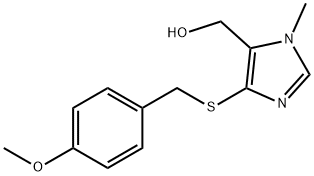 1H-Imidazole-5-methanol, 4-[[(4-methoxyphenyl)methyl]thio]-1-methyl- Structure