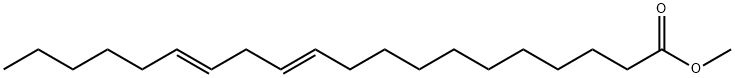 11,14-Eicosadienoic acid, methyl ester, (11E,14E)- Structure