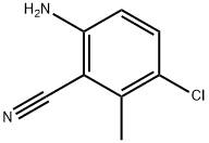 Benzonitrile, 6-amino-3-chloro-2-methyl- Structure