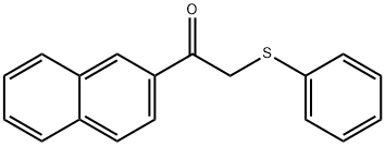 Ethanone, 1-(2-naphthalenyl)-2-(phenylthio)- 구조식 이미지