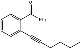 Benzamide, 2-(1-hexyn-1-yl)- Structure