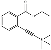 Benzoic acid, 2-[2-(trimethylsilyl)ethynyl]-, ethyl ester 구조식 이미지