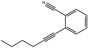 Benzonitrile, 2-(1-hexyn-1-yl)- 구조식 이미지