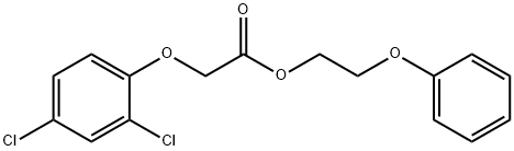 Acetic acid, 2-(2,4-dichlorophenoxy)-, 2-phenoxyethyl ester 구조식 이미지