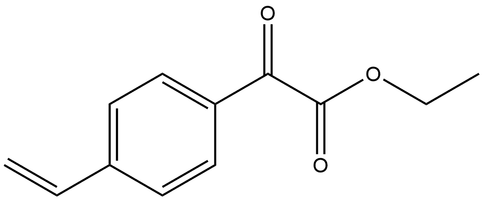 Benzeneacetic acid, 4-ethenyl-α-oxo-, ethyl ester Structure