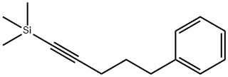 Benzene, [5-(trimethylsilyl)-4-pentyn-1-yl]- 구조식 이미지