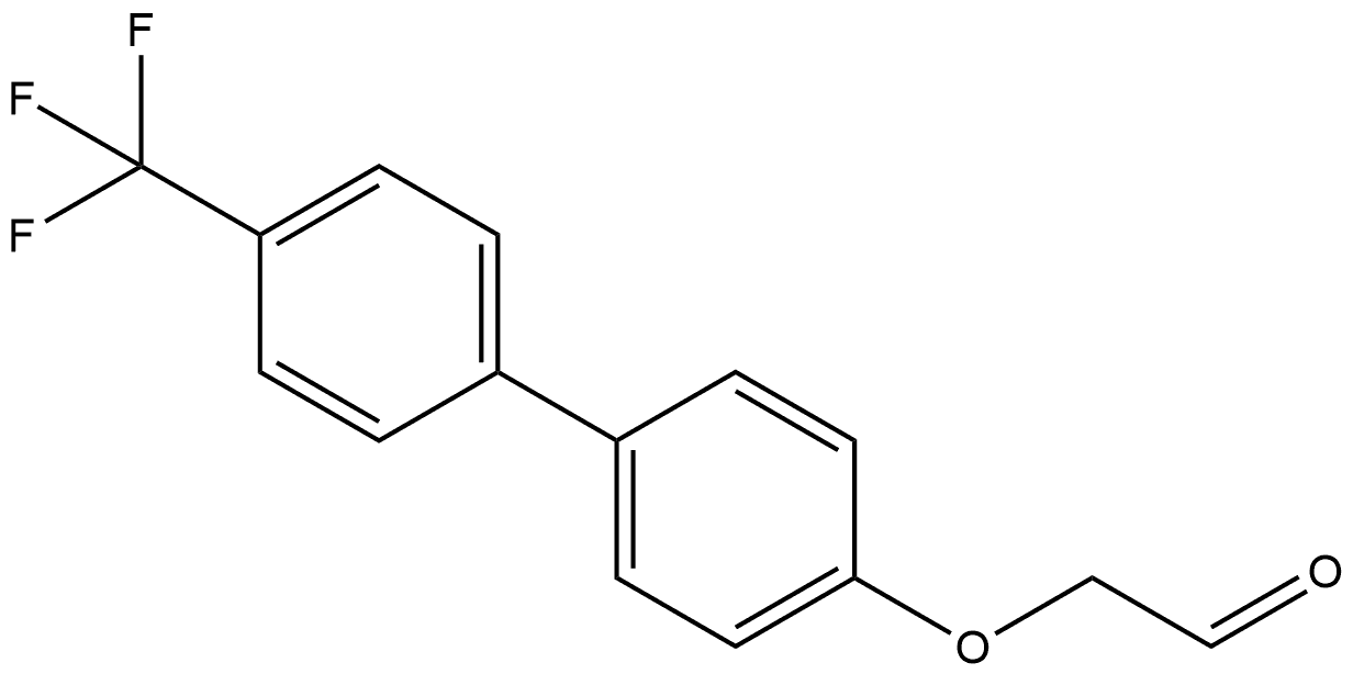 2-[[4'-(Trifluoromethyl)[1,1'-biphenyl]-4-yl]oxy]acetaldehyde Structure