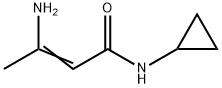 2-Butenamide, 3-amino-N-cyclopropyl- Structure