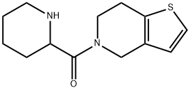 Methanone, (6,7-dihydrothieno[3,2-c]pyridin-5(4H)-yl)-2-piperidinyl- Structure