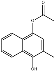 1,4-Naphthalenediol, 2-methyl-, 4-acetate 구조식 이미지