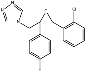 4H-1,2,4-Triazole, 4-[[3-(2-chlorophenyl)-2-(4-fluorophenyl)-2-oxiranyl]methyl]- 구조식 이미지