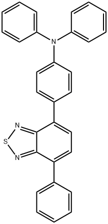 Benzenamine, N,N-diphenyl-4-(7-phenyl-2,1,3-benzothiadiazol-4-yl)- Structure