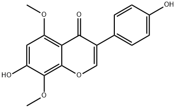 7-Hydroxy-3-(4-hydroxyphenyl)-5,8-dimethoxy-4H-chromen-4-one 구조식 이미지