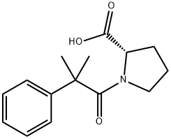 L-Proline, 1-(2-methyl-1-oxo-2-phenylpropyl)- Structure