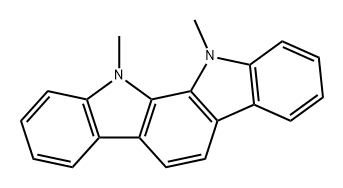 Indolo[2,3-a]carbazole, 11,12-dihydro-11,12-dimethyl- Structure