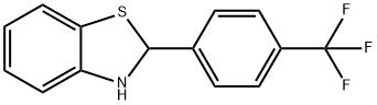 Benzothiazole, 2,3-dihydro-2-[4-(trifluoromethyl)phenyl]- Structure