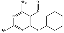 2,4-Pyrimidinediamine, 6-(cyclohexyloxy)-5-nitroso- Structure