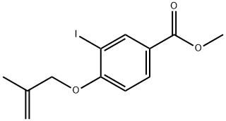 Benzoic acid, 3-iodo-4-[(2-methyl-2-propen-1-yl)oxy]-, methyl ester Structure