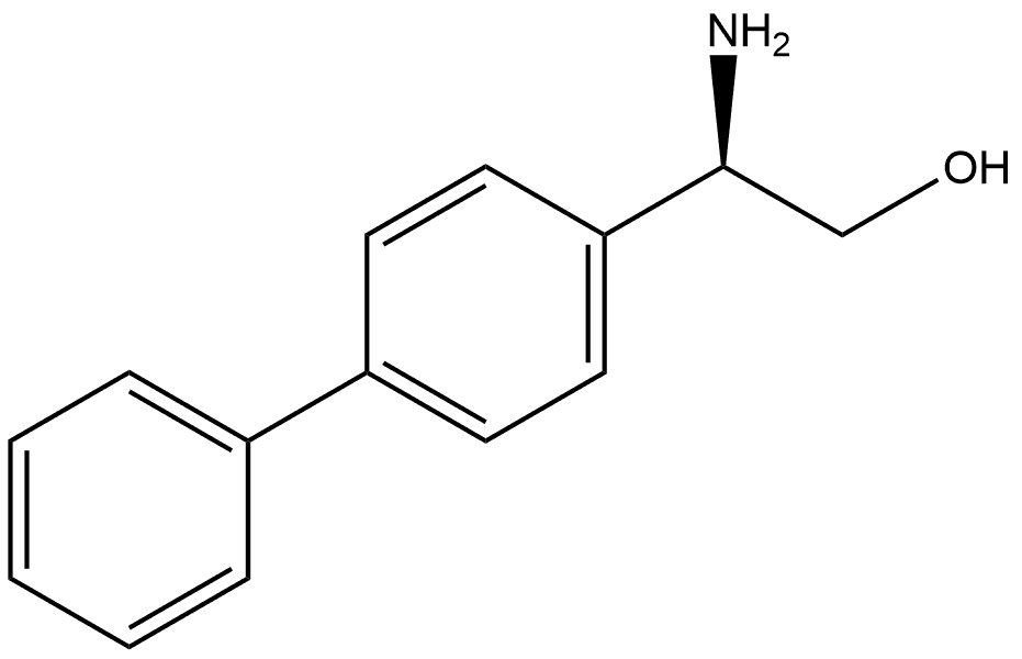 [1,1'-Biphenyl]-4-ethanol, β-amino-, (βR)- 구조식 이미지