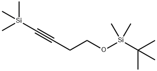 Silane, [4-[[(1,1-dimethylethyl)dimethylsilyl]oxy]-1-butyn-1-yl]trimethyl- 구조식 이미지