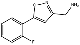 3-Isoxazolemethanamine, 5-(2-fluorophenyl)- 구조식 이미지