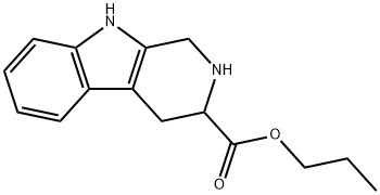 1H-Pyrido[3,4-b]indole-3-carboxylic acid, 2,3,4,9-tetrahydro-, propyl ester Structure