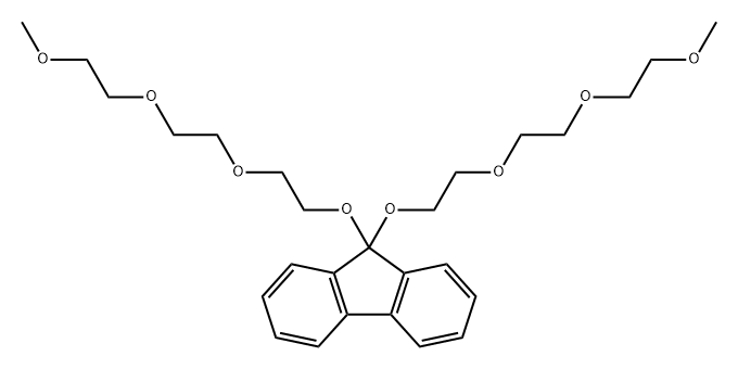 9H-Fluorene, 9,9-bis[2-[2-(2-methoxyethoxy)ethoxy]ethoxy]- Structure