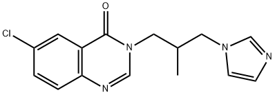 3-(3-(1H-Imidazol-1-yl)-2-methylpropyl)-6-chloroquinazolin-4(3H)-one 구조식 이미지