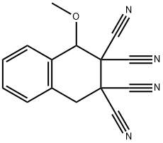 2,2,3,3-Naphthalenetetracarbonitrile, 1,4-dihydro-1-methoxy- Structure