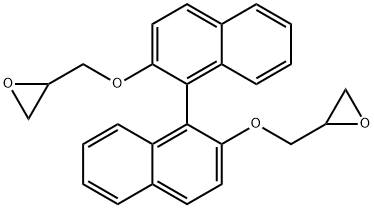 Oxirane, 2,2'-[[1,1'-binaphthalene]-2,2'-diylbis(oxymethylene)]bis- Structure