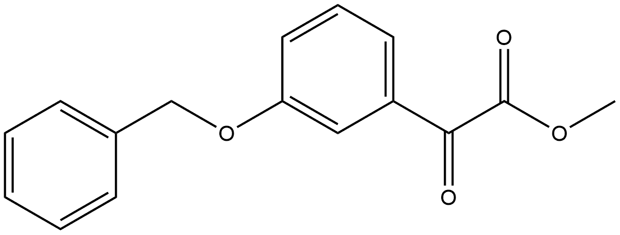 Methyl α-oxo-3-(phenylmethoxy)benzeneacetate Structure