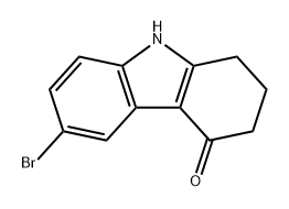 4H-Carbazol-4-one, 6-bromo-1,2,3,9-tetrahydro- Structure