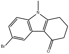 4H-Carbazol-4-one, 6-bromo-1,2,3,9-tetrahydro-9-methyl- Structure