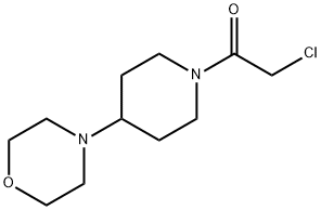 Ethanone, 2-chloro-1-[4-(4-morpholinyl)-1-piperidinyl]- Structure