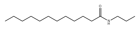 Dodecanamide, N-propyl- Structure