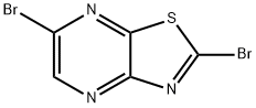 Thiazolo[4,5-b]pyrazine, 2,6-dibromo- Structure