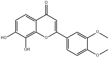 2-(3,4-Dimethoxyphenyl)-7,8-dihydroxy-4H-chromen-4-one Structure