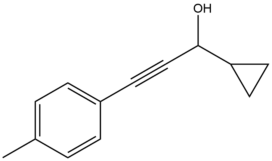 α-[2-(4-Methylphenyl)ethynyl]cyclopropanemethanol Structure