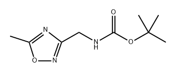 Carbamic acid, N-?[(5-?methyl-?1,?2,?4-?oxadiazol-?3-?yl)?methyl]?-?, 1,?1-?dimethylethyl ester Structure