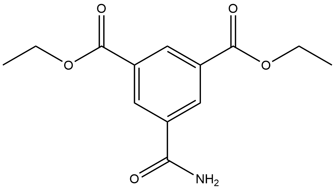 1,3-Diethyl 5-(aminocarbonyl)-1,3-benzenedicarboxylate Structure