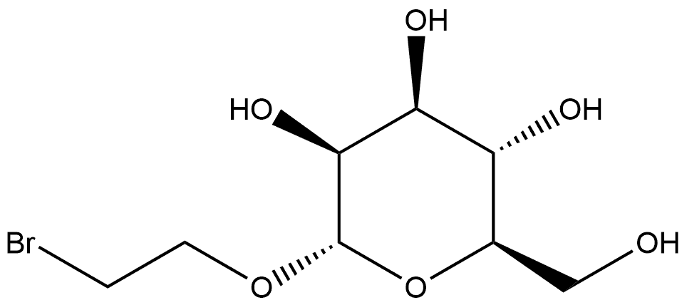 (2S,3S,4S,5S,6R)-2-(2-Bromoethoxy)-6-(hydroxymethyl)tetrahydro-2H-pyran-3,4,5-triol Structure