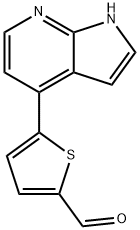 5-(1H-Pyrrolo[2,3-b]pyridin-4-yl)thiophene-2-carbaldehyde Structure