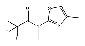Acetamide, 2,2,2-trifluoro-N-methyl-N-(4-methyl-2-thiazolyl)- Structure
