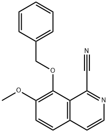 8-(Benzyloxy)-7-methoxyisoquinoline-1-carbonitrile 구조식 이미지