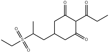 5-[2-(Ethylsulfonyl)propyl]-2-(1-oxopropyl)-1,3-cyclohexanedione Structure