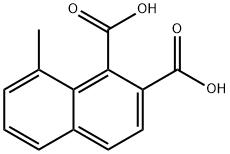 1,2-Naphthalenedicarboxylic acid, 8-methyl- Structure
